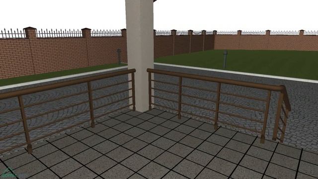 Большой красивый мансардный дом с террасой D-170-ТП смотреть онлайн