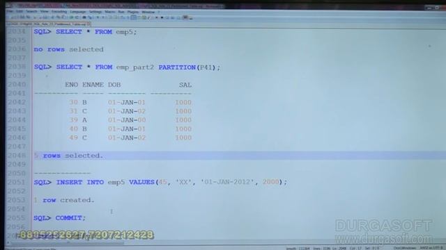 Oracle Tutorial || Oracle|Adv Sql | Partitioned Table Part - 6 by basha смотреть онлайн
