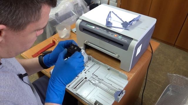 #143 Захватывает несколько листов Samsung SCX-4200 \ 4220 | Xerox WC 3119 | Замятие 1 смотреть онлайн
