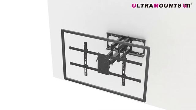 UltraMounts UM913. Установка телевизора с помощью наклонно-поворотного кронштейна UM913 смотреть онлайн