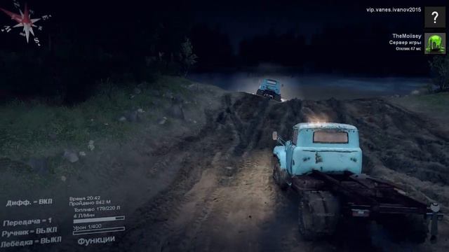 Spintires "пересекаем реку" смотреть онлайн