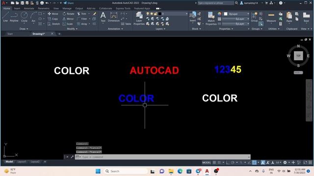 How to change text color in autoad | autocad text colour #autocad #autocadtext смотреть онлайн