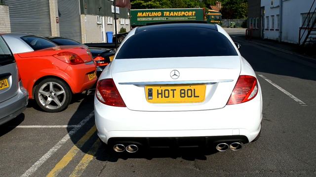 Mercedes W216 CL500 CKS Quad tailpipe Sport exhaust & AMG CL63 Rear Diffuser смотреть онлайн