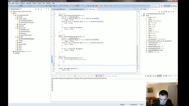 Space Invaders Tutorial (Java) 21.5 - Enemy Shooting & Player Health смотреть онлайн
