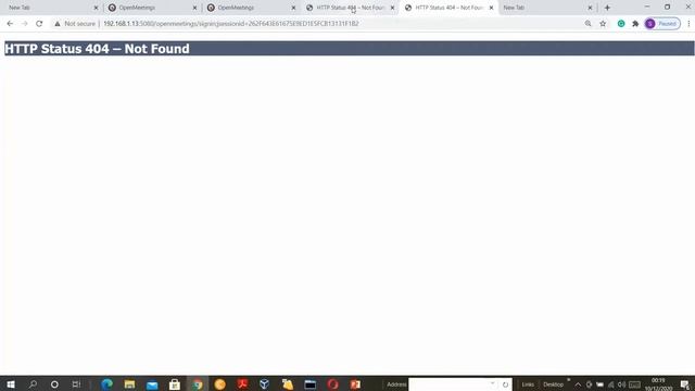 http or https status 404 not found, Troubleshooting-Openmeetings on CentOS 7.7 смотреть онлайн