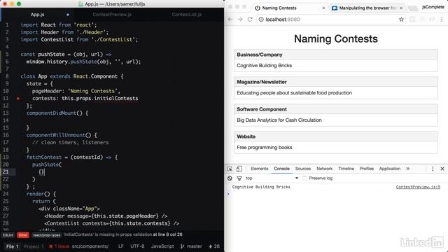 Full-Stack JavaScript development || Navigating to a contest смотреть онлайн