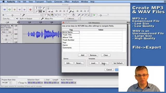 8 How to Export MP3 and WAV Files - Video Guide to Audacity смотреть онлайн