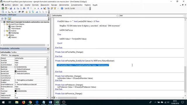 ? EXCEL 2016 | TEXTBOX VBA EXCEL. FORMATO FECHA | 6 смотреть онлайн