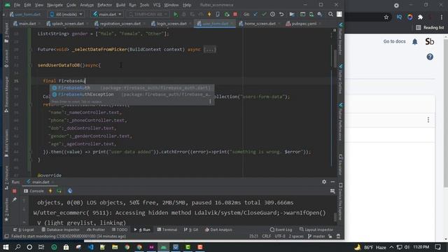 5. Adding User Form Data to Firebase 2021| Flutter E-Commerce | Afran смотреть онлайн