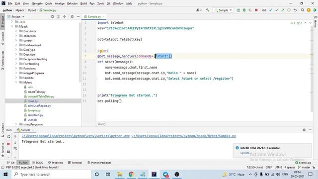 #32 Creating Telegram Chat Bot Using Python смотреть онлайн