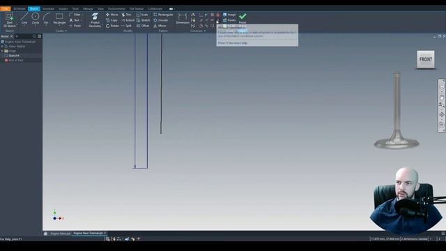 Engine Valve | Autodesk Inventor 2021 | Intermediate Tutorial смотреть онлайн