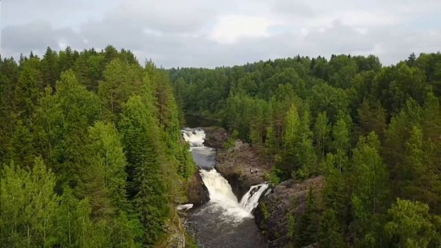 Карелия водопад Кивач смотреть онлайн