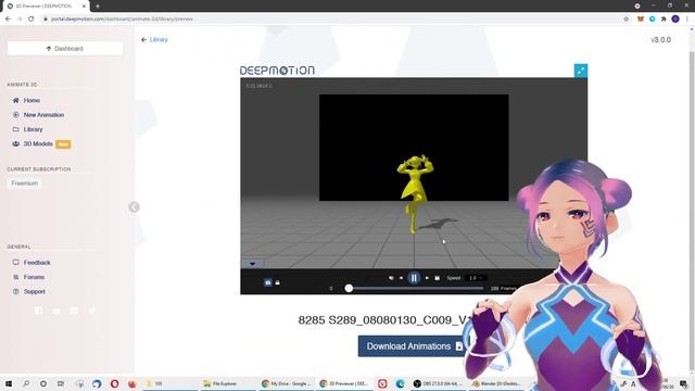 How to turn videos into 3D animation & game development - AI motion capturing web service DeepMotio смотреть онлайн