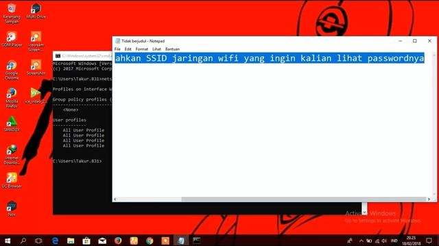 CARA MENGETAHUI PASSWORD WIFI DENGAN CMD смотреть онлайн
