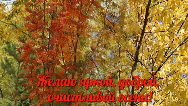 Осенние пожелания друзьям под красивую музыку смотреть онлайн