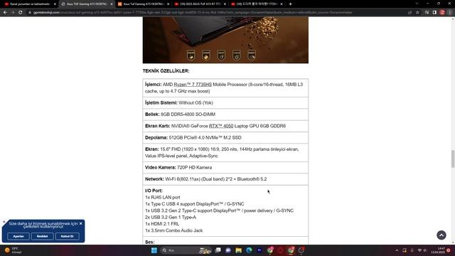 BU FİYATA EN İYİ LAPTOP - Asus Tuf A15 FA507NU смотреть онлайн