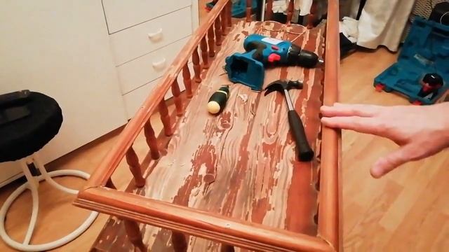 НОВАЯ ЖИЗНЬ СТАРОЙ ВЕЩИ. РЕСТАВРИРУЕМ ВЫБРОШЕННУЮ ПОДСТАВКУ ПОД ЦВЕТЫ. смотреть онлайн