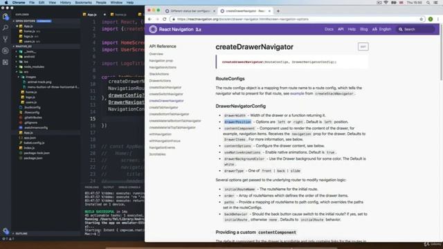 دوره آموزش React Native - ایجاد یک Side-drawer смотреть онлайн