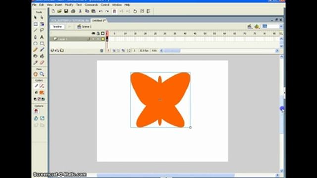 FLASH TUTORIAL How-To Create A Butterfly And Make It Fly #1 смотреть онлайн
