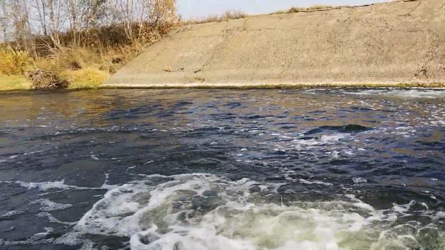 Шум реки.Дамба. #шумреки #дамба