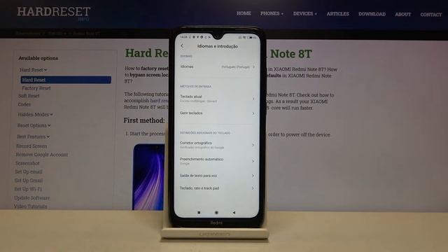 How to Change Language in XIAOMI Redmi Note 8T- Language List смотреть онлайн