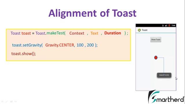 #27 Android Tutorial : Toast Positioning or Alignment part - 2 смотреть онлайн