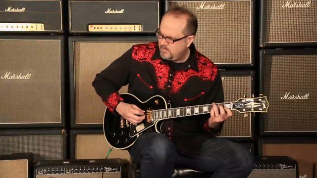 Gibson Custom Shop 20th Anniversary 1957 Les Paul Custom Black Beauty • SN: 73580 смотреть онлайн