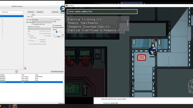 Among Us Tutorial Hack con Cheat Engine смотреть онлайн
