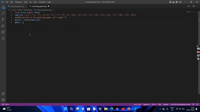Build a guessing game using Python | Just 10 lines of code | Guessing game | LaptopExplorer11 смотреть онлайн
