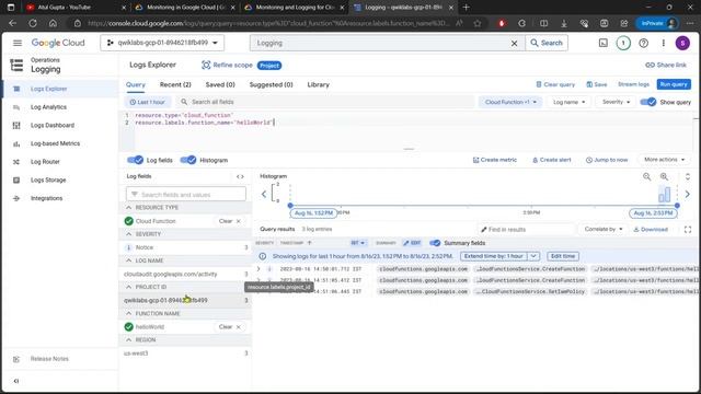 Monitoring and Logging for Cloud Functions | GSP092 | #qwiklabs смотреть онлайн