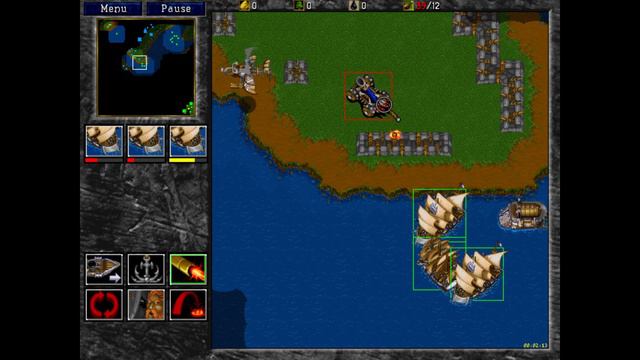 Human Campaign Mission 9 || Warcraft 2: Tides of Darkness gameplay смотреть онлайн