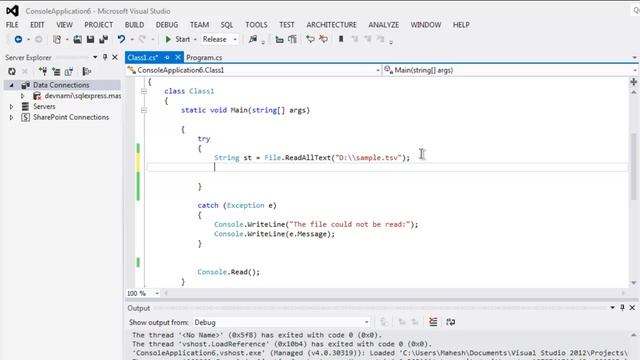 C# Read TSV File смотреть онлайн