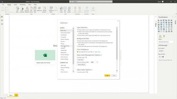Изменяем язык интерфейса в Power BI Desktop