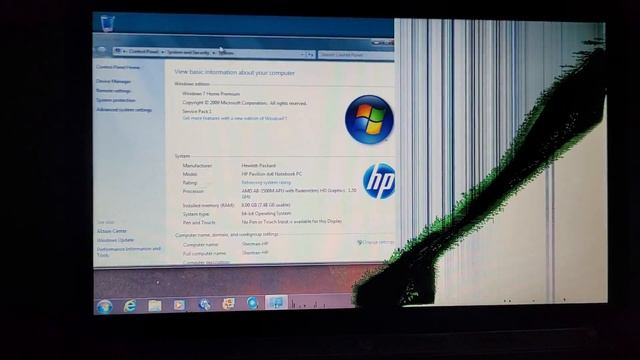2011 HP Pavilion Dv6-6145dx Running Windows 7 Home Premium SP1 X64