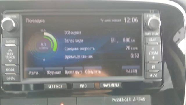 расход Mitsubishi Outlander 2.4 после прошивки у Ежика
