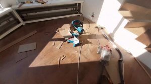 Ламинат на лестнице