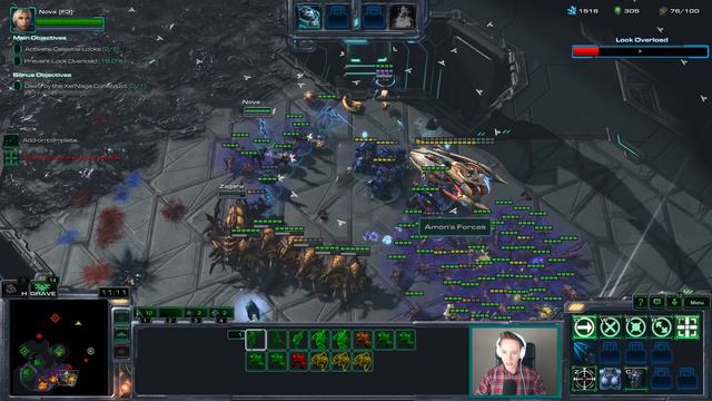 StarCraft 2: Co-op: Nova Gameplay! (NEW Nova Commander) смотреть онлайн