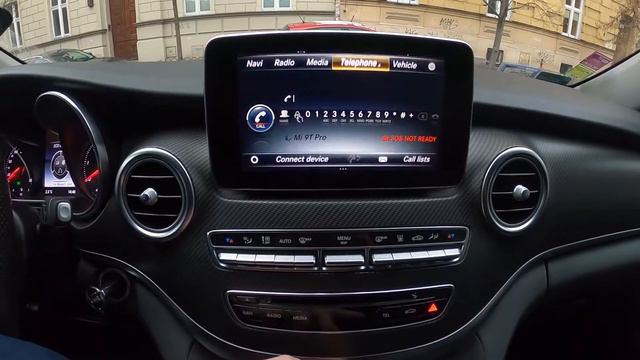 How to Check Contact List on Radio Display in Mercedes V Class W447 (2014 - now) - Open Phone Book