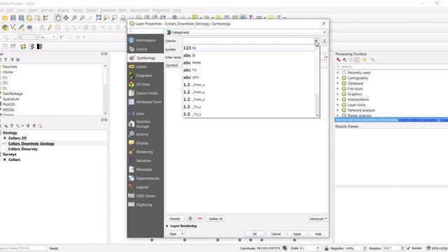Display drillholes in 3D in Qgis and Create Sections смотреть онлайн