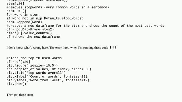 TypeError: barplot() takes from 0 to 1 positional arguments but 2 were given смотреть онлайн