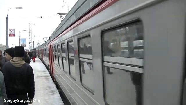 Электропоезд ЭД4М-0137. Маршрут Подольск - Нахабино. Станция Царицыно