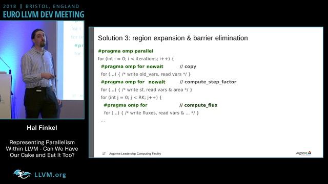 2018 EuroLLVM Developers’ Meeting: H. Finkel “Representing Parallelism Within LLVM” смотреть онлайн