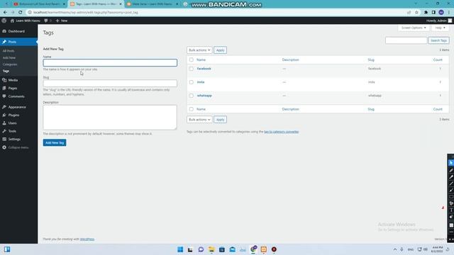 How to Use Categories and Tags for post in WordPress | 5 | LearnWithHasnu смотреть онлайн