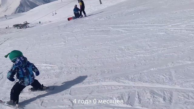 Тёма на горных лыжах 3-4 года смотреть онлайн