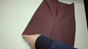 Как обработать шлицу на юбке без подкладки.