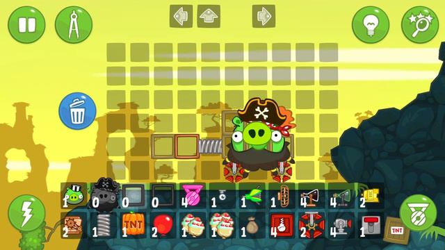 How to make a pirate ship in Bad piggies! смотреть онлайн