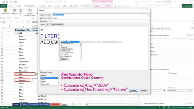 Total Hasta la Fecha conTabla Dinámica y Calendario Personalizado, DAX - Aplicaciones Power Pivot # смотреть онлайн