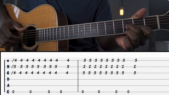 Delta Blues Acoustic Fingerstyle Guitar Lesson /With Tabs смотреть онлайн