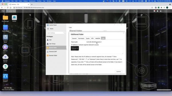 Adding TerraMaster NAS (NFS Share ) to VMware esxi as Datastore
