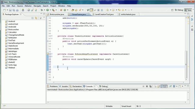 Java Tutorial 72 - CaretListener смотреть онлайн